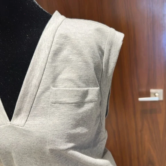 Brunello Cucinelli Cream Sheath Dress Sleeveless V-Neck - Picture 2 of 8